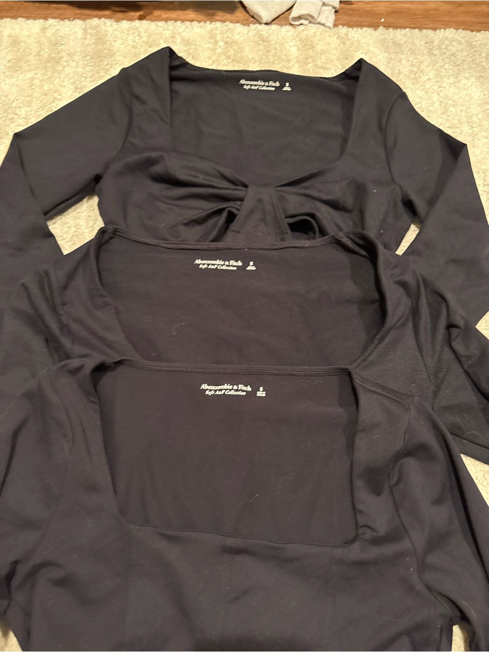 3 Abercrombie longsleeve bodysuits